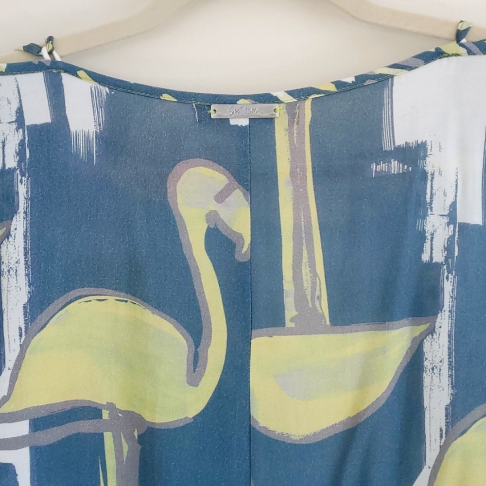 Flamingo print dress from Brazil - Picture 9 of 11